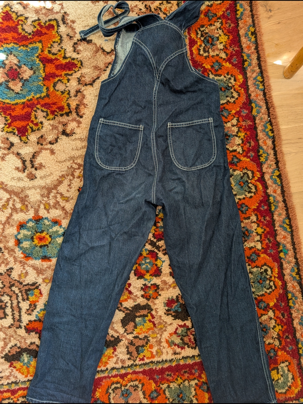 Classic Blue Denim Overalls - Women's Jeans Overalls - Picture 3 of 6